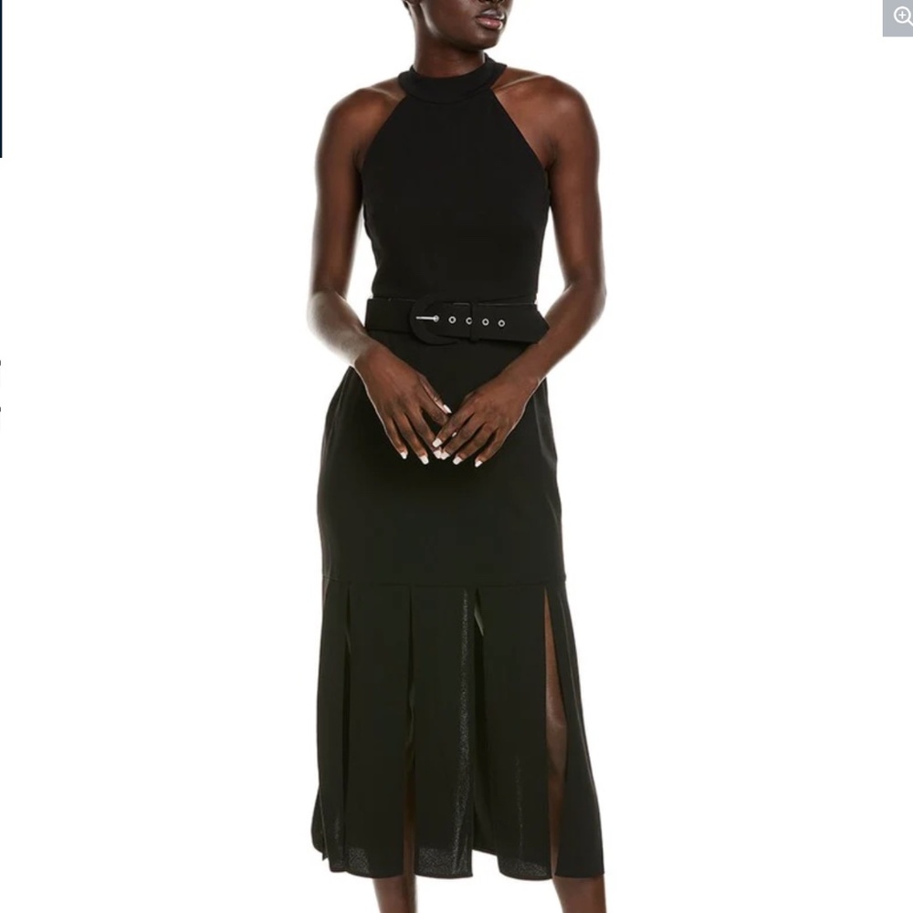 NWT MAISON TARA WOMEN'S HALTER NECK BELTED DRESS SIZE 12 - Picture 3 of 8